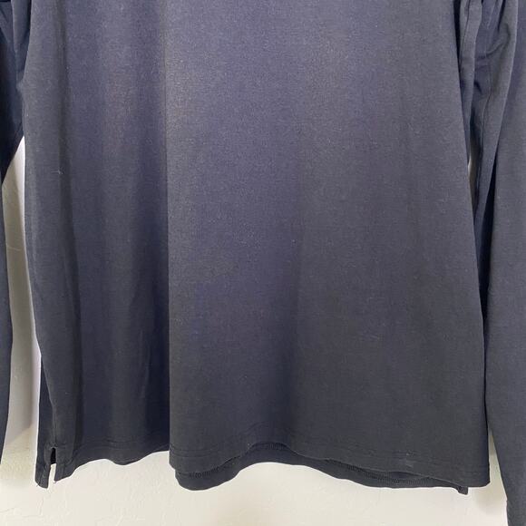 Solbari Black UPF 50+ Long Sleeve T-Shirt with Thumb Holes Size Large - Picture 3 of 9